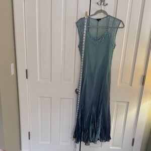 Komarov Teal Ombre Midi Dress